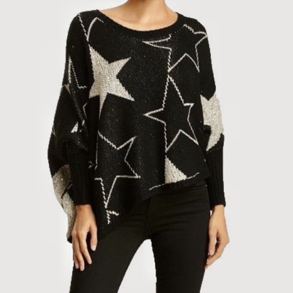 Cliche Star Intarsia Knit Sweater